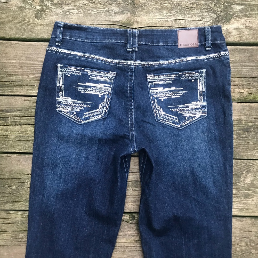 Maurice’s Cute Embellished Pockets Boot Cut Jean